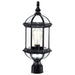 SATCO/NUVO Boxwood 1-Light 19 Inch Outdoor Post With Clear Beveled Glass (60-4976)