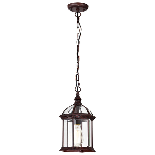 SATCO/NUVO Boxwood 1-Light 14 Inch Outdoor Hanging With Clear Beveled Glass (60-4978)