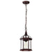 SATCO/NUVO Boxwood 1-Light 14 Inch Outdoor Hanging With Clear Beveled Glass (60-4978)