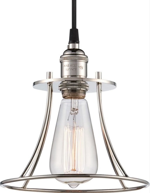 SATCO/NUVO Vintage 1-Light Caged Pendant Vintage Lamp Included (60-5411)