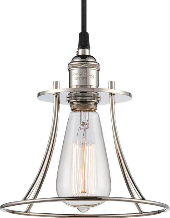 SATCO/NUVO Vintage 1-Light Caged Pendant Vintage Lamp Included (60-5411)