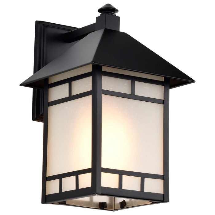 SATCO/NUVO Drexel 1-Light 9 Inch Outdoor Wall Fixture With Frosted Seed Glass (60-5602)