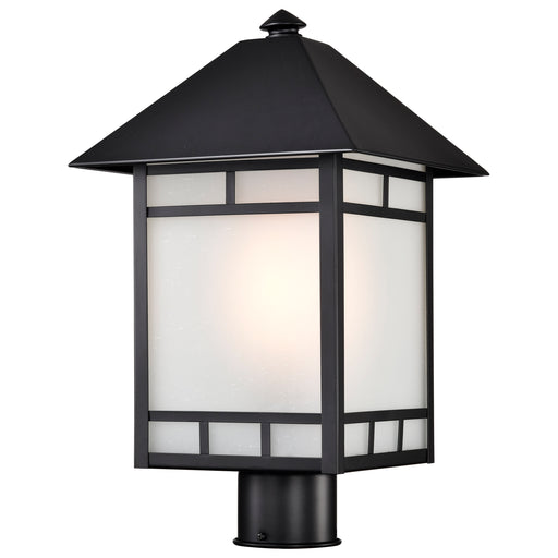 SATCO/NUVO Drexel 1-Light Outdoor Post Fixture With Frosted Seed Glass (60-5605)