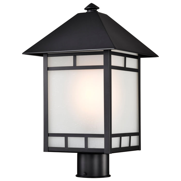SATCO/NUVO Drexel 1-Light Outdoor Post Fixture With Frosted Seed Glass (60-5605)