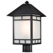 SATCO/NUVO Drexel 1-Light Outdoor Post Fixture With Frosted Seed Glass (60-5605)