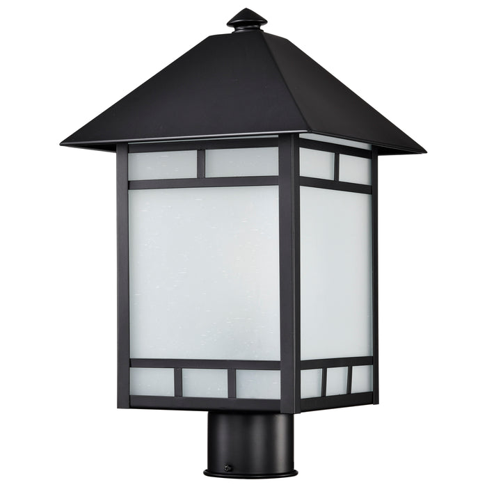 SATCO/NUVO Drexel 1-Light Outdoor Post Fixture With Frosted Seed Glass (60-5605)