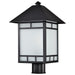 SATCO/NUVO Drexel 1-Light Outdoor Post Fixture With Frosted Seed Glass (60-5605)