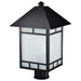SATCO/NUVO Drexel 1-Light Outdoor Post Fixture With Frosted Seed Glass (60-5605)