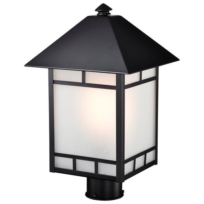 SATCO/NUVO Drexel 1-Light Outdoor Post Fixture With Frosted Seed Glass (60-5605)