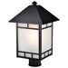 SATCO/NUVO Drexel 1-Light Outdoor Post Fixture With Frosted Seed Glass (60-5605)