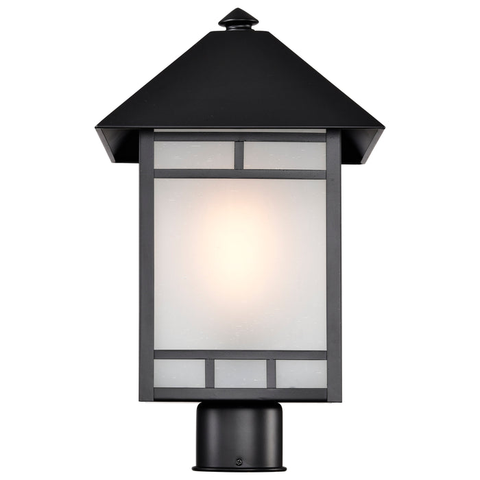 SATCO/NUVO Drexel 1-Light Outdoor Post Fixture With Frosted Seed Glass (60-5605)