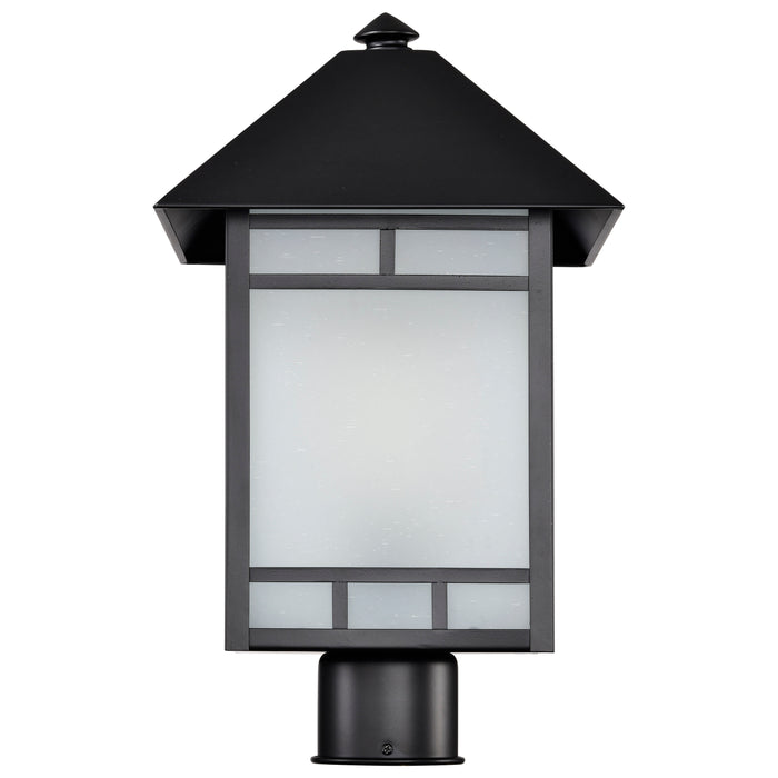 SATCO/NUVO Drexel 1-Light Outdoor Post Fixture With Frosted Seed Glass (60-5605)