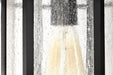 SATCO/NUVO Raiden Outdoor Small Wall Lantern 1 Light Matte Black Clear Seeded Glass (60-5760)