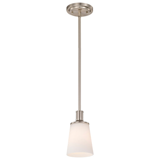 SATCO/NUVO Laguna 1-Light Miniature Pendant With White Glass (60-5828)