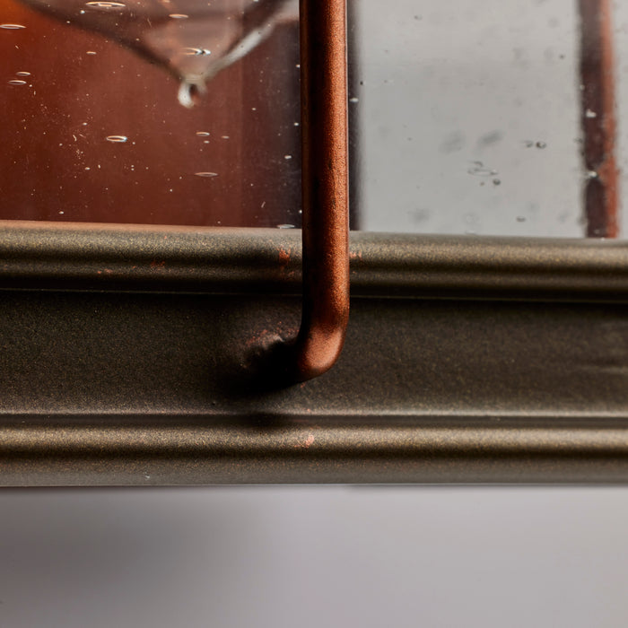 SATCO/NUVO Howell 1-Light Small Outdoor Wall Fixture With 60W Vintage Lamp Included Bronze With Copper Accents Finish (60-5831)