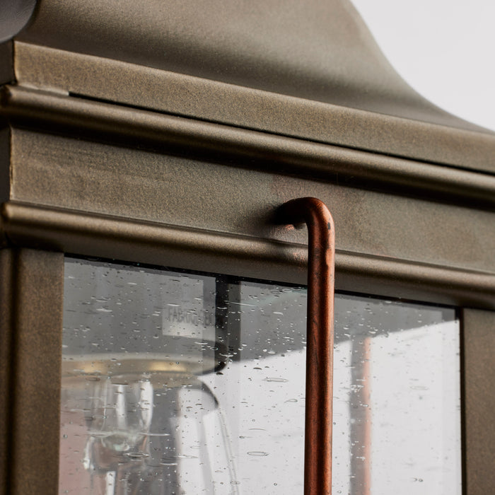 SATCO/NUVO Howell 1-Light Small Outdoor Wall Fixture With 60W Vintage Lamp Included Bronze With Copper Accents Finish (60-5831)