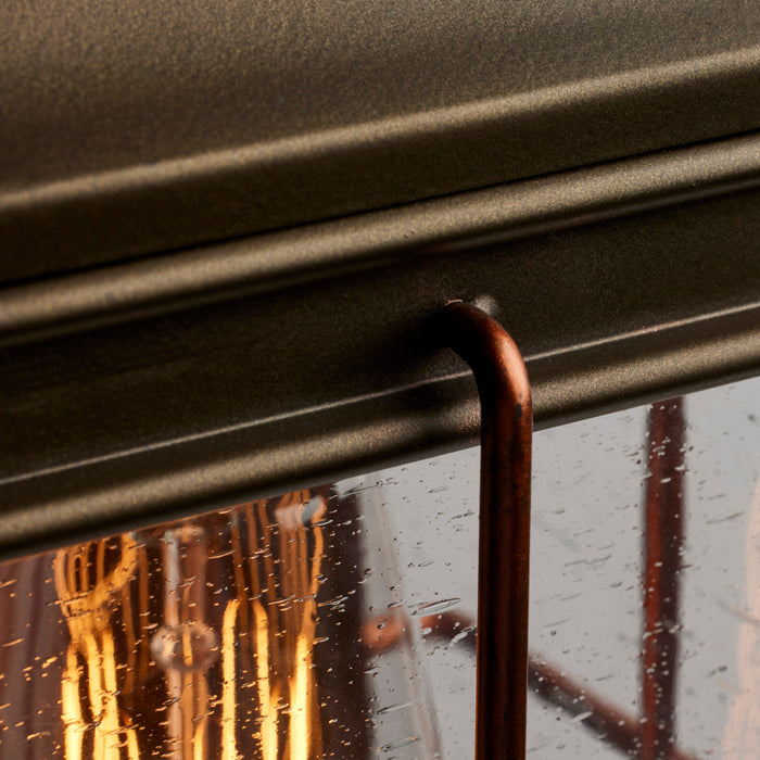 SATCO/NUVO Howell 1-Light Small Outdoor Wall Fixture With 60W Vintage Lamp Included Bronze With Copper Accents Finish (60-5831)