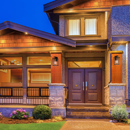 SATCO/NUVO Lake 1-Light Wall Sconce Bronze With Copper Accents Finish (60-5851)