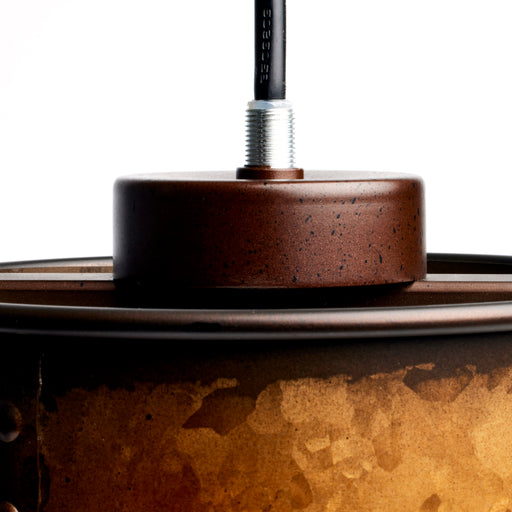 SATCO/NUVO Kettle 1-Light Miniature Pendant With 60W Vintage Lamp Included Weathered Brass Finish (60-5892)