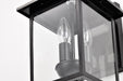 SATCO/NUVO Jamesport Outdoor Small Wall Lantern 3 Lights Matte Black Finish Clear Glass (60-5934)