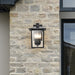 SATCO/NUVO Jamesport Outdoor Small Wall Lantern 3 Lights Matte Black Finish Clear Glass (60-5934)