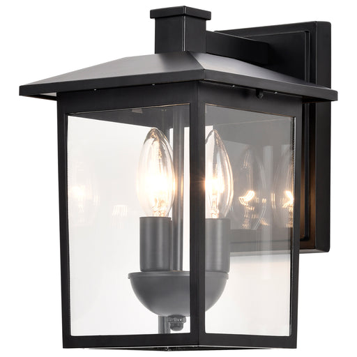 SATCO/NUVO Jamesport Outdoor Small Wall Lantern 3 Lights Matte Black Finish Clear Glass (60-5934)