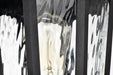SATCO/NUVO East River Outdoor Post Lantern 1 Light Matte Black Finish Clear Water Glass (60-5943)