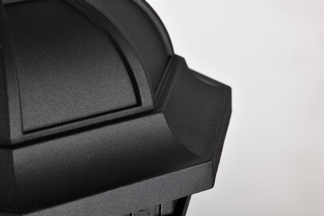 SATCO/NUVO East River Outdoor Hanging Lantern 1 Light Matte Black Finish Clear Water Glass (60-5944)