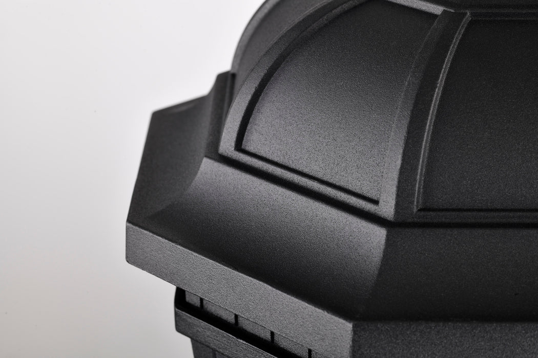 SATCO/NUVO East River Outdoor Hanging Lantern 1 Light Matte Black Finish Clear Water Glass (60-5944)