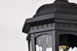 SATCO/NUVO East River Outdoor Hanging Lantern 1 Light Matte Black Finish Clear Water Glass (60-5944)