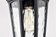 SATCO/NUVO East River Outdoor Hanging Lantern 1 Light Matte Black Finish Clear Water Glass (60-5944)