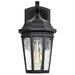 SATCO/NUVO East River Outdoor Small Wall Lantern 1 Light Matte Black Finish Clear Water Glass (60-5945)