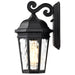 SATCO/NUVO East River Outdoor Small Wall Lantern 1 Light Matte Black Finish Clear Water Glass (60-5945)