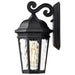SATCO/NUVO East River Outdoor Small Wall Lantern 1 Light Matte Black Finish Clear Water Glass (60-5945)