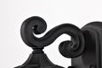 SATCO/NUVO East River Outdoor Small Wall Lantern 1 Light Matte Black Finish Clear Water Glass (60-5945)
