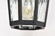 SATCO/NUVO East River Outdoor Small Wall Lantern 1 Light Matte Black Finish Clear Water Glass (60-5945)