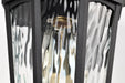 SATCO/NUVO East River Outdoor Small Wall Lantern 1 Light Matte Black Finish Clear Water Glass (60-5945)