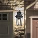 SATCO/NUVO East River Outdoor Small Wall Lantern 1 Light Matte Black Finish Clear Water Glass (60-5945)