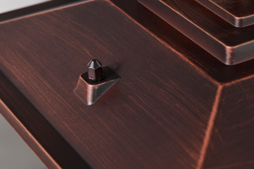 SATCO/NUVO Cove Neck Outdoor Large Post Lantern 1 Light Rustic Bronze Finish Clear Seeded Glass (60-5952)