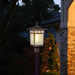 SATCO/NUVO Cove Neck Outdoor Large Post Lantern 1 Light Rustic Bronze Finish Clear Seeded Glass (60-5952)