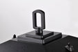 SATCO/NUVO Cove Neck Outdoor Large Post Lantern 1 Light Textured Black Finish Clear Seeded Glass (60-5953)