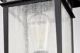 SATCO/NUVO Cove Neck Outdoor Large Post Lantern 1 Light Textured Black Finish Clear Seeded Glass (60-5953)