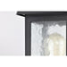 SATCO/NUVO Stillwell Outdoor Post Lantern 1 Light Matte Black Finish Water Glass (60-5957)