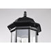 SATCO/NUVO Hopkins Outdoor Large Post Lantern 1 Light Matte Black Finish Clear Glass (60-6115)