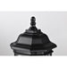 SATCO/NUVO Hopkins Outdoor Small Post Lantern 1 Light Matte Black Finish Clear Glass (60-6116)