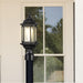 SATCO/NUVO Hopkins Outdoor Small Post Lantern 1 Light Matte Black Finish Clear Glass (60-6116)