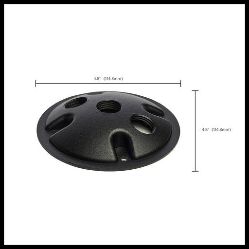 SATCO/NUVO 1-Light Die Cast Mounting Plate Matte Black (60-671)