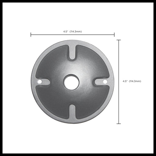 SATCO/NUVO 1-Light Die Cast Mounting Plate Light Gray (60-673)