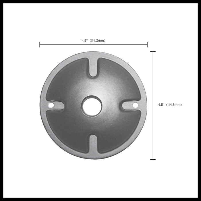 SATCO/NUVO 1-Light Die Cast Mounting Plate Light Gray (60-673)