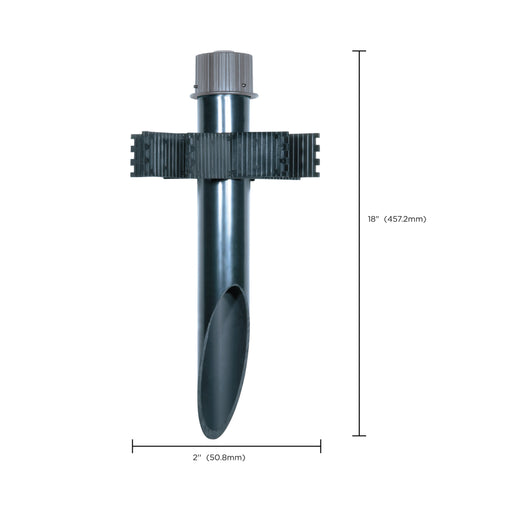 SATCO/NUVO 2 Inch Diameter Mounting Post PVC Light Gray (60-679)